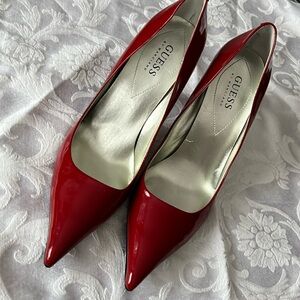 GUESS - stunning DARK RED  PATENT heels